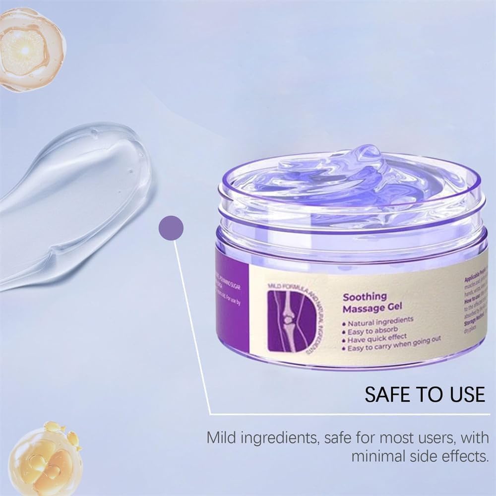 2-Pack Herbal Relief Gel for Body Flexibility – Soothing Massage Cream for Knees, Neck, Back, and Joints