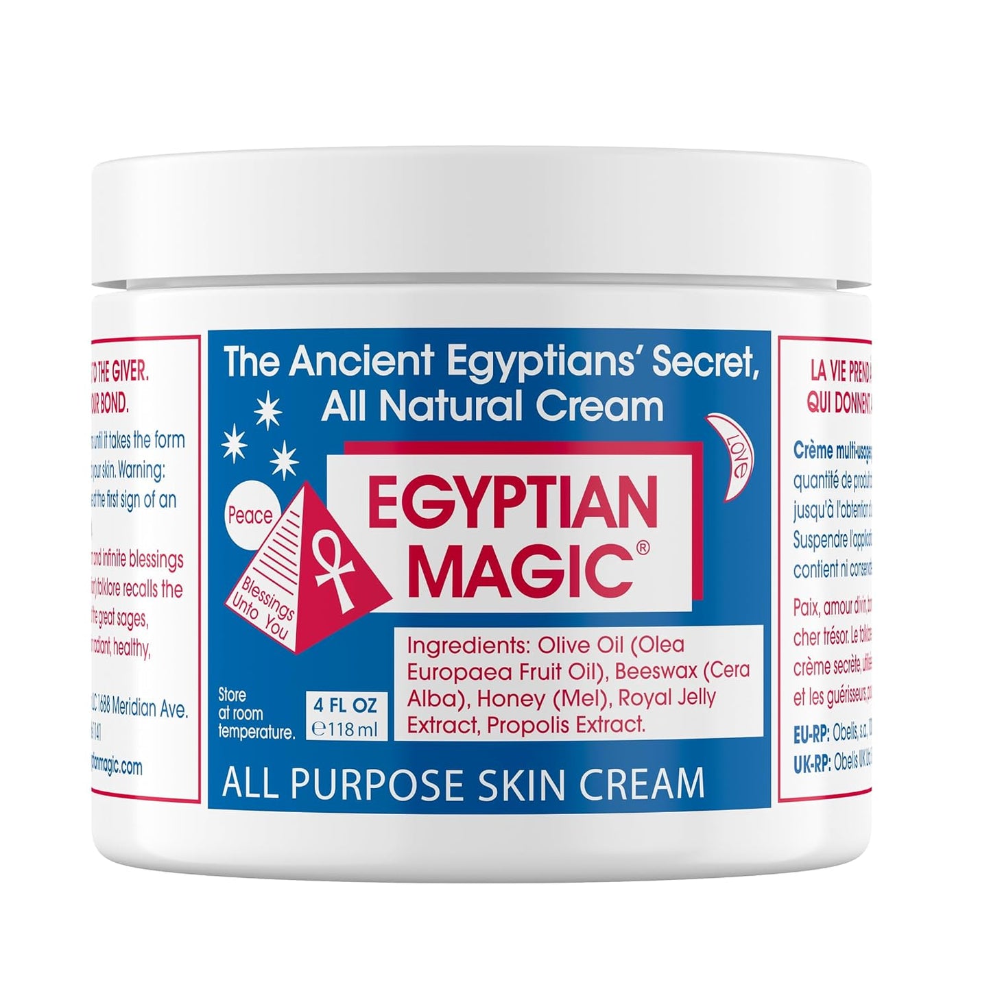 All-Purpose Moisturizing Balm for Face, Body & Dry Skin | Nourishing Cream for Scars, Stretch Marks & Aftercare | 4oz Natural Skin Care Jar