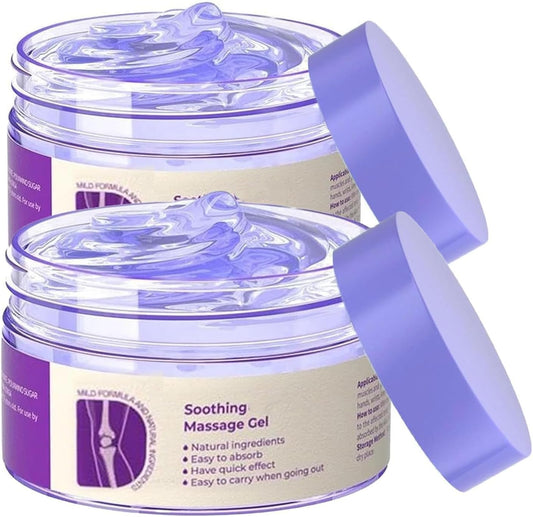 2-Pack Herbal Relief Gel for Body Flexibility – Soothing Massage Cream for Knees, Neck, Back, and Joints