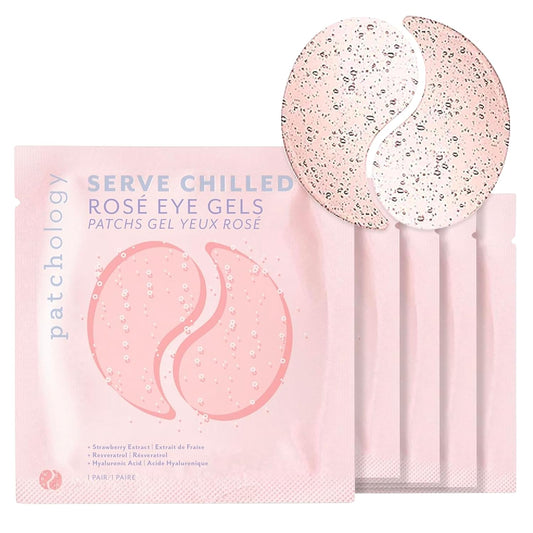 Hydrating Under Eye Patches with Hyaluronic Acid and Antioxidants – Reduces Puffiness, Dark Circles, and Fine Lines – Skincare Essentials (5 Pairs)