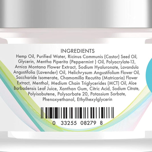 Natural Herbal Relief Cream – Soothing Peppermint & Arnica Blend for Back, Joints, Neck, and Muscles – 4 oz | USA Made